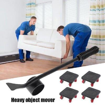 5pcs Labor-saving Furniture Transport Roller Heavy Stuffs