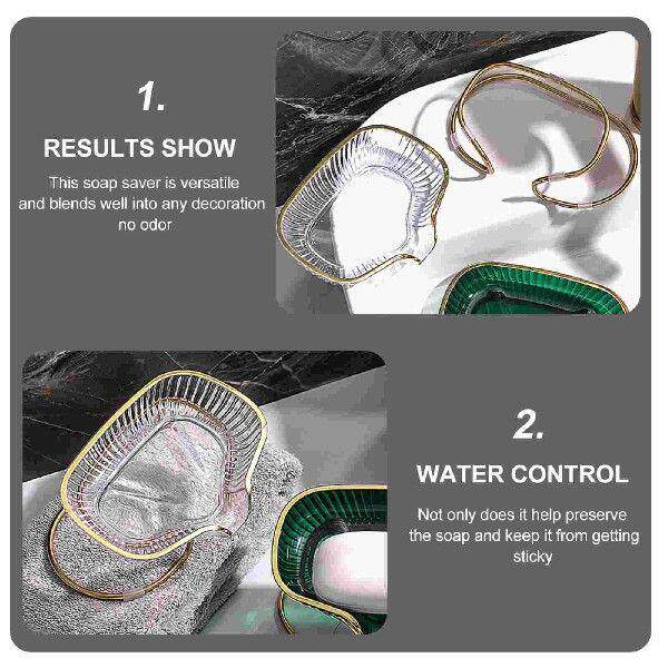 Light Luxury Soap Holder Storage Drying Bar Draining Tray