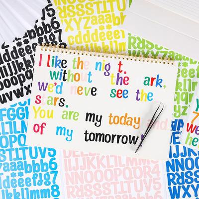 A4 English Letter Sticker Case Number Mobile Phone Case Back