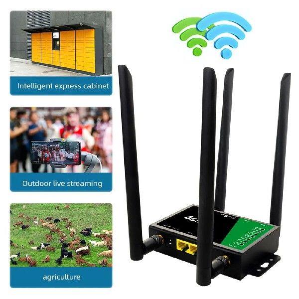 WiFi Router with SIM Card Slot 4 Antennas 4G LTE CPE Router