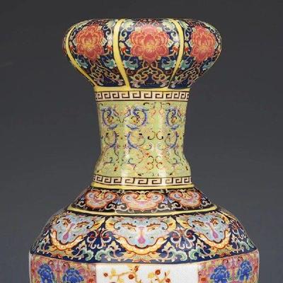 Vase Jingdezhen Ceramics Decoration Package Enamel Bulbous