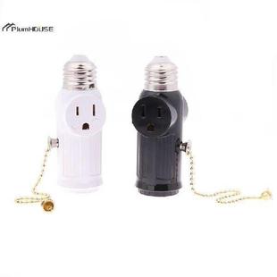 Power Bulb White Adapter E26 Black 1pc Plug