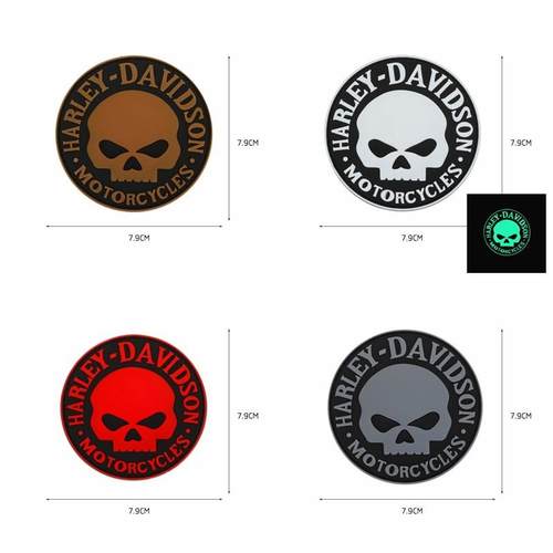 3D PVC Skull Rubber Patches No Knife No Life Tactical Milita