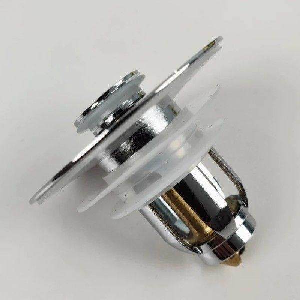 Practical PopUp Basin Plug with Removable Filter Basket