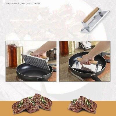 Stainless Steel Grill Press Grilling Tools Rectangular