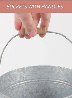 Stainless Steel Bucket Small Buckets Metal Vases Planter