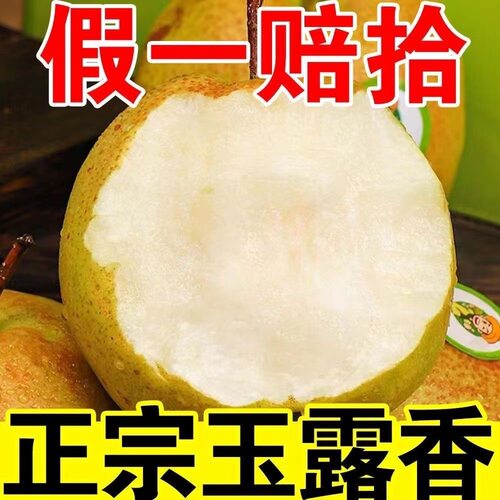 新鲜玉露香梨当季水果梨子脆甜薄皮应季山西酥梨一整箱包邮非雪梨