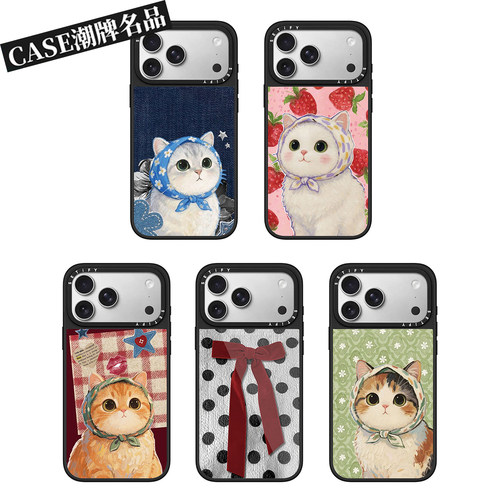 CA头巾猫咪适用iPhone18Promax17Pro苹果16Pro15Promax14Plus13/12手机壳防摔套个性可爱女款磁吸轻奢Air潮11