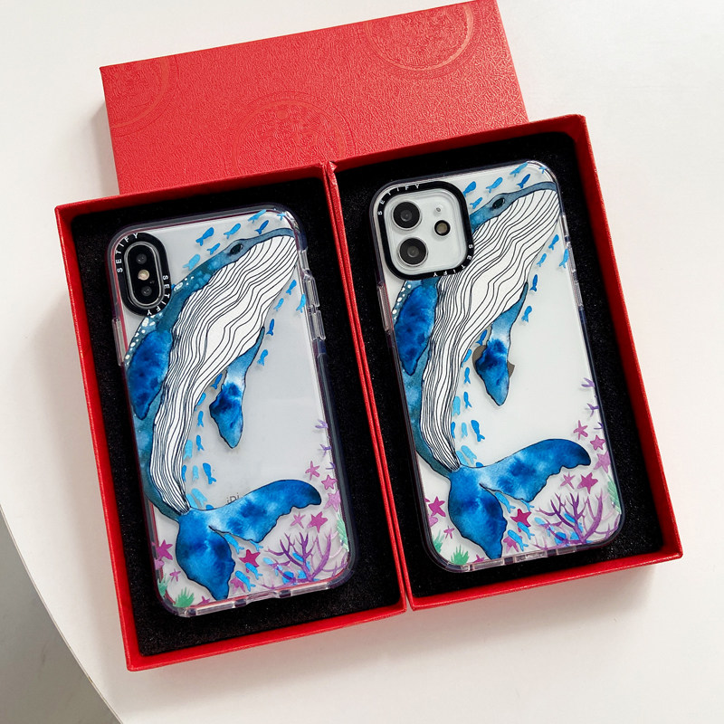 CASE蓝鲸鱼适用iPhone13Pro苹果12Promax手机壳11潮牌xs防摔xr软8|ruв категории Цифровые аксессуары, аксессуары для мобильных телефонов, телефон защитный кожух/оболочка - от Buy2taobao.com для оказания профессиональной услуги покупки агента Taobao