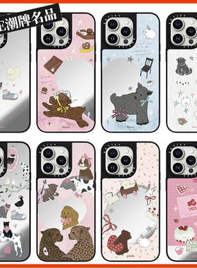 Roria小动物12适用iPhone17Pro苹果16Promax手机壳13镜面14高级感15防摔套16Pro可爱17Promax女款Plus磁吸Air
