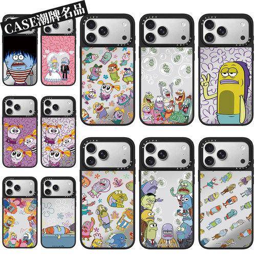 CA比奇堡居民丑鱼适用iPhone18Promax17Pro苹果16Pro15Promax14Plus13/12手机壳镜面防摔套个性动漫磁吸Air11
