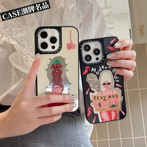 CA摩登女郎适用iPhone18Promax17Pro苹果16Pro15Promax14Plus13/12手机壳镜面潮牌防摔套个性女款磁吸轻奢Air