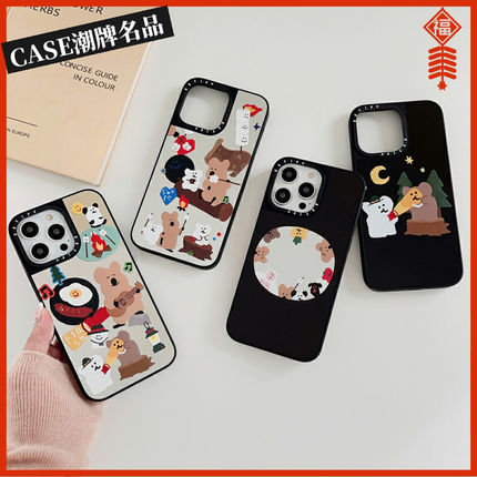 CASE柿子椒熊适用iPhone17Promax苹果16Pro手机壳13镜面14潮牌15防摔套16Promax可爱17Pro女款Plus磁吸Air/12