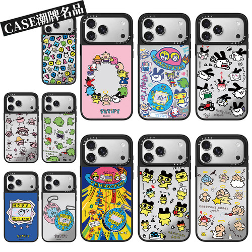 CA联名拓麻歌子12适用iPhone17Promax苹果16Pro手机壳13镜面14防摔套15个性16Promax可爱17Pro趣味Plus磁吸11