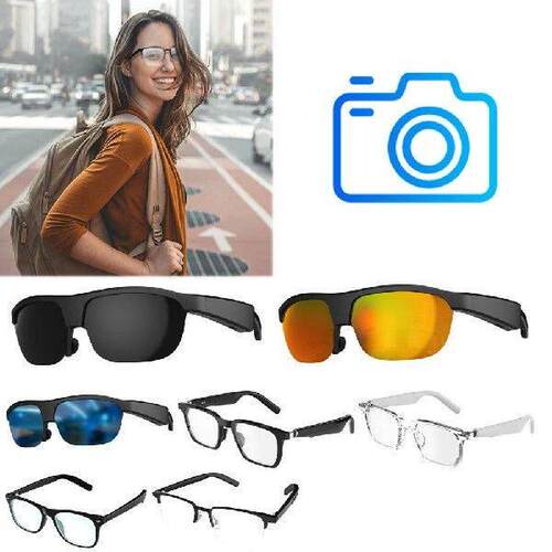 Bluetooth-Compatible Smart Headphone Glasses Built-in Mic &