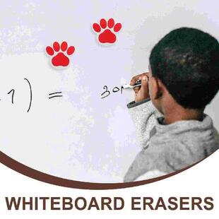 10 Pcs Cartoon Whiteboard Eraser Magnetic EVA Felt Kids