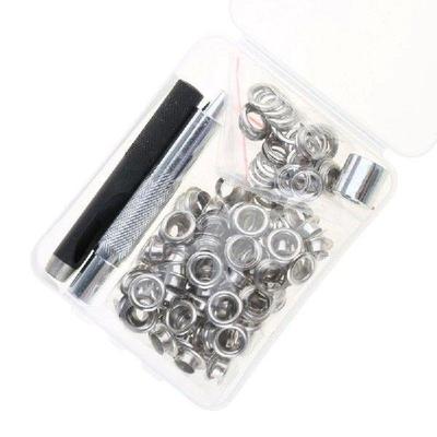 100Pieces 6mm/8mm/10mm Grommet Eyelets Assortment Kits with