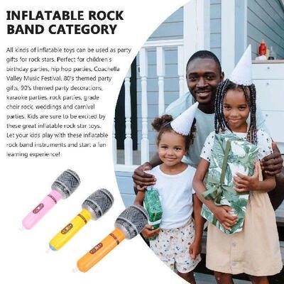 Inflatable Rock Instrument Microphone Toy Musical Party