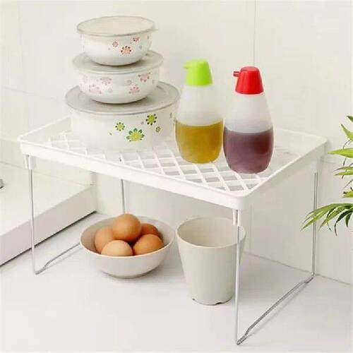 1Pcs Folding Shelf Storage Rack Kitchen Bathroom Folding