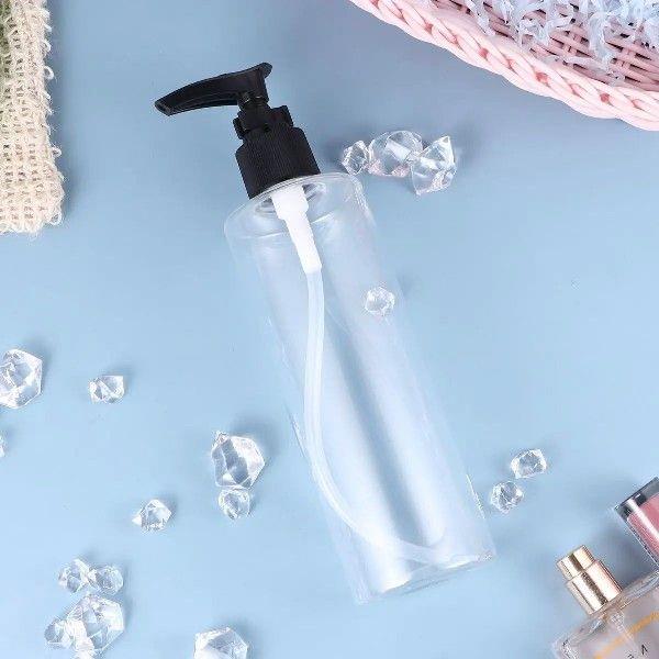 6 Pcs Plastic Bottle Toiletry Pump Refillable Press PET