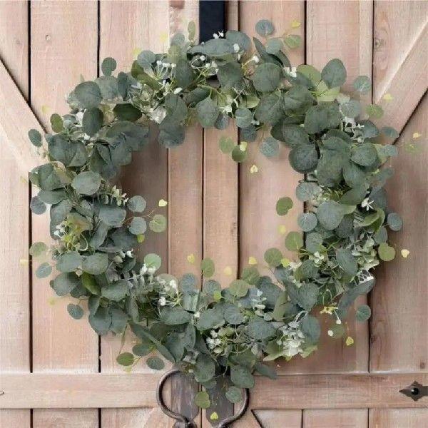 2pcs/1pc Artificial Eucalyptus Garland Faux Greenery