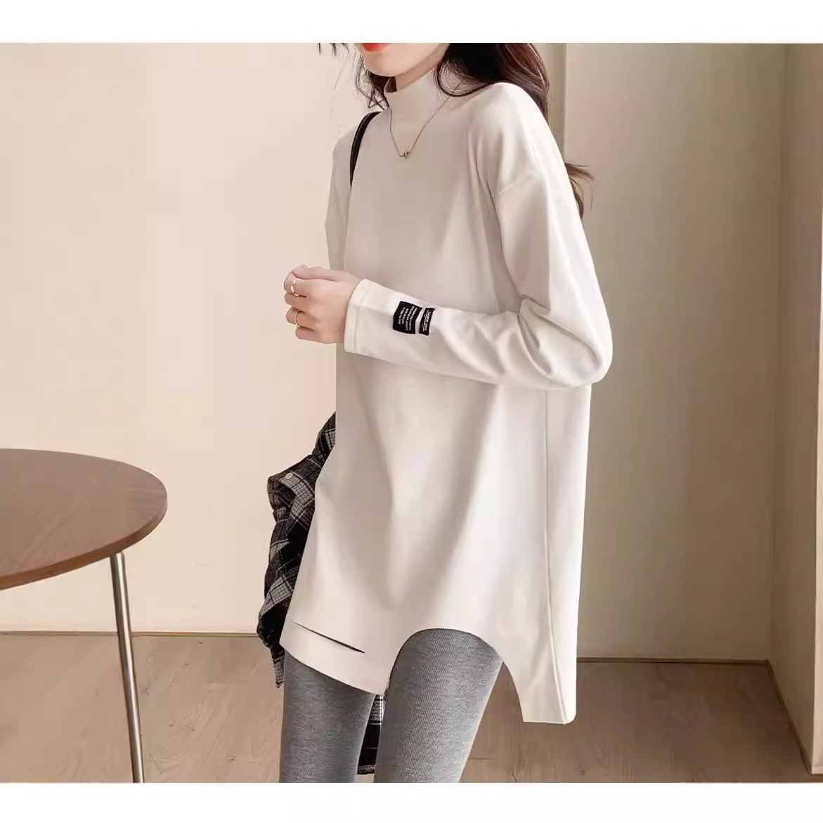 280克德绒高领打底衫女秋