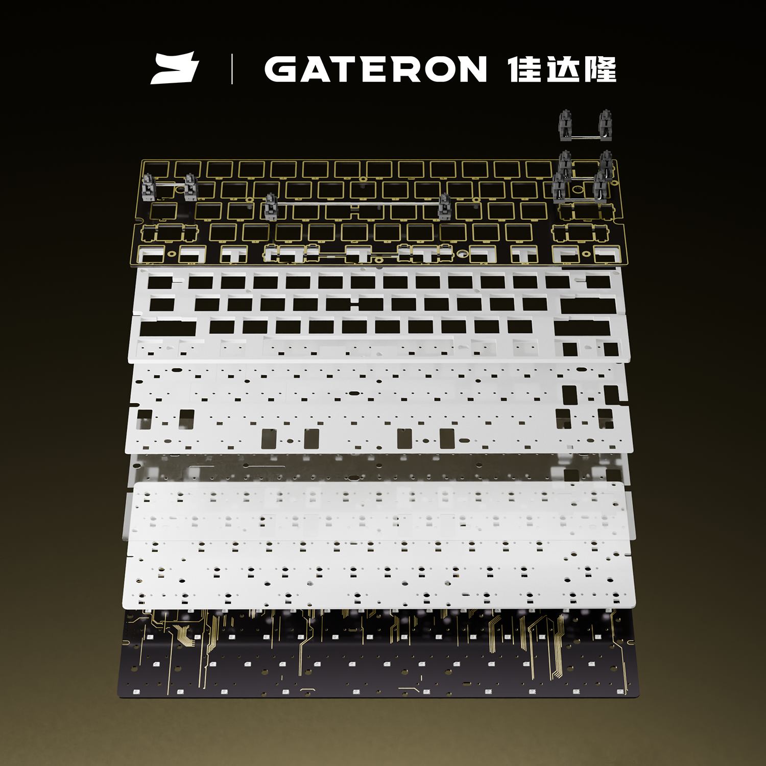 佳达隆GT60pro+磁轴pcb板