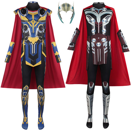 万圣节cos服雷神男女雷神索尔简儿童成人紧身连体衣cosplay表演