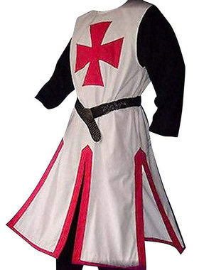 中世纪十字军演出服骑士外套斗篷文艺复兴服装cosplay角色扮演出