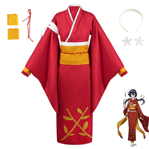 文豪野犬动漫cos服装浴衣和服女装夜叉白雪泉镜花cos表演服