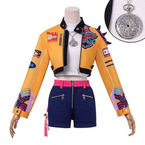 漫多猎魔女团鲁米cos服K-POP猎魔女团韩流巨星鲁米COS动漫表演服