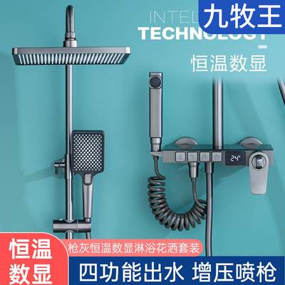 适用九牧王枪灰多功能按键款恒温