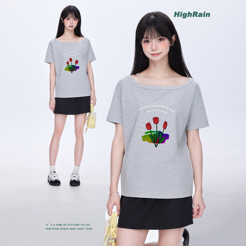 很润工作室HighRain夏季新款灰色