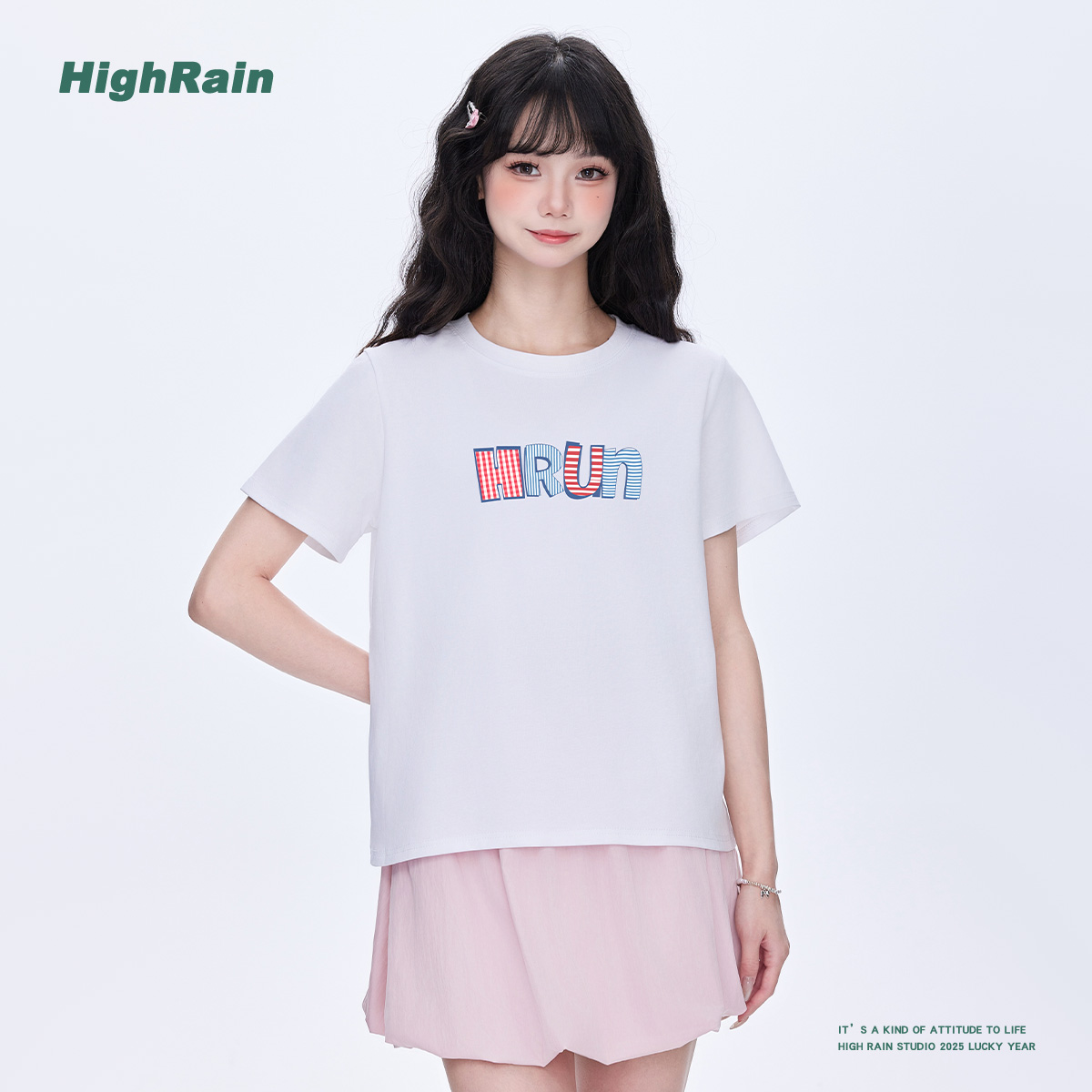 美式复古字母印花短袖T恤女