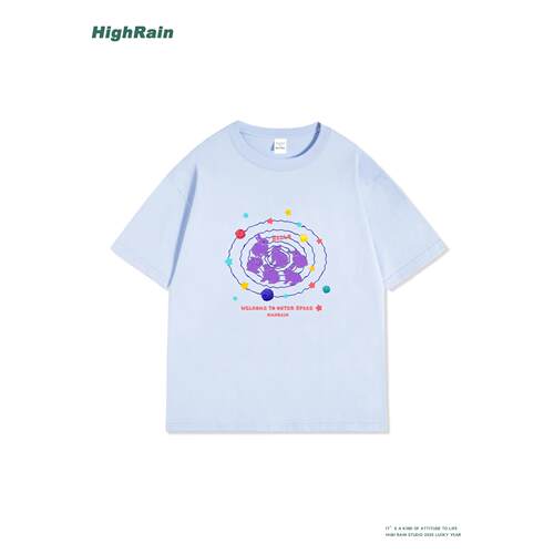 HighRain2026新款紫色太空兔印花