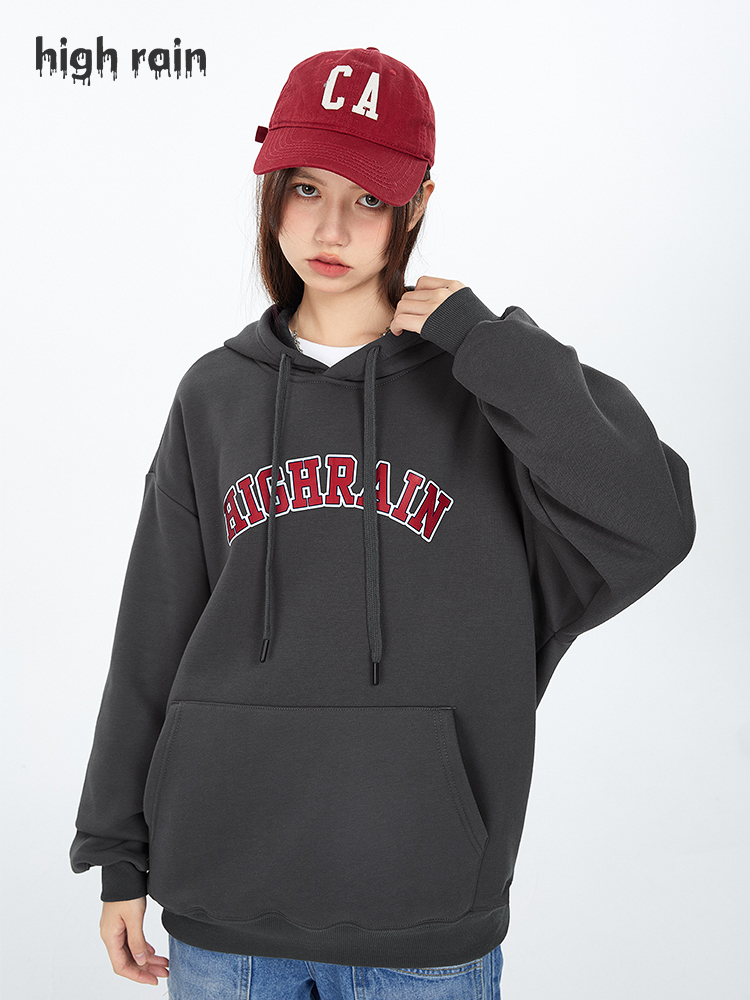 美式复古小众卫衣宽松