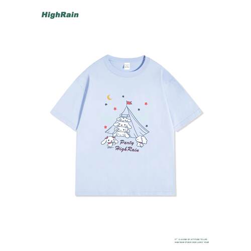 HighRain玉桂狗短袖T恤女夏新款