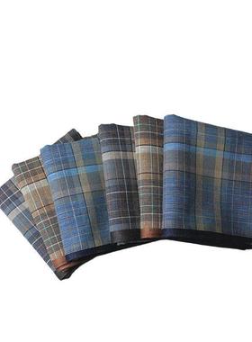4pcs/lot Dark Plaid Handkerchief Cotton Handkerchief Classic