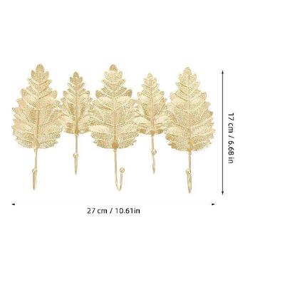 Four Leaf Hooks Iron Shaped Coat Rack Home Supplies Heavy