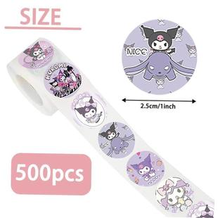 sanrio sticker roll kuromi melody cinnamonroll stickers贴纸