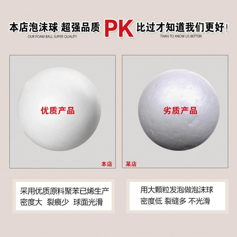 12 x white round polystyrene styrofoam foam balls sphere chr