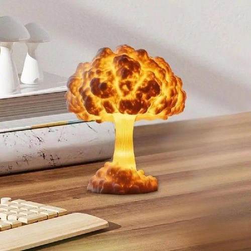 Mushroom Night Light Cute Mushroom Desk Lamp 3D Printed