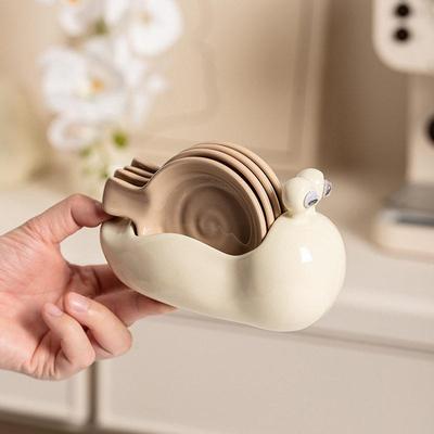 Snail Ceramic Small Plate Cute Sauce Plate Set