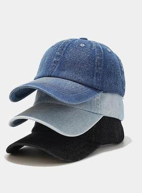 。High Quality Fashion Denim Baseball Cap Men Women Jeans Sn