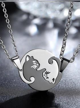 Necklace Simple Friendship Gift Couple Jewelry necklace 项链