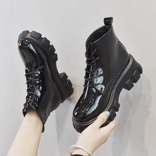 women big martin flat boots 马丁靴女短靴厚底皮靴大码
