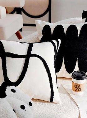 Couch Pillow Zipper Pillowcase Decorative Throw Pillow with