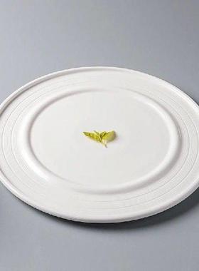 White Ceramic Steak and Western Tableware High-grade