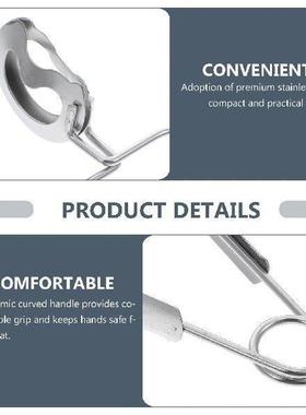 2 Pcs Stainless Steel Meal Tongs Cutlery Escargot Snail