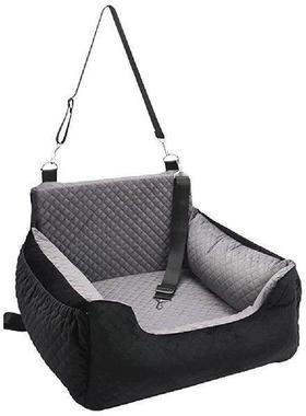 Dog Car Seat Bed Washable Dog Booster Seat with Storage